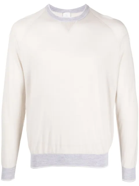 Eleventy round-neck wool jumper Neutrals H76MAGH31MAG0H023