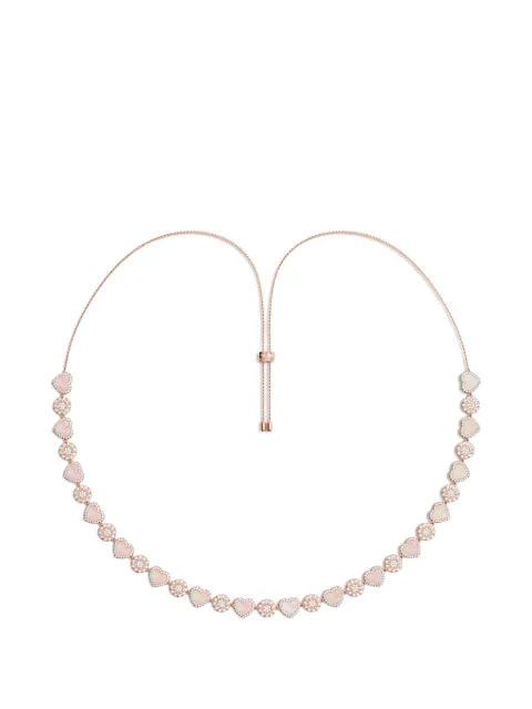 APM Monaco Heart & Dot adjustable necklace Pink PC5834XNAC