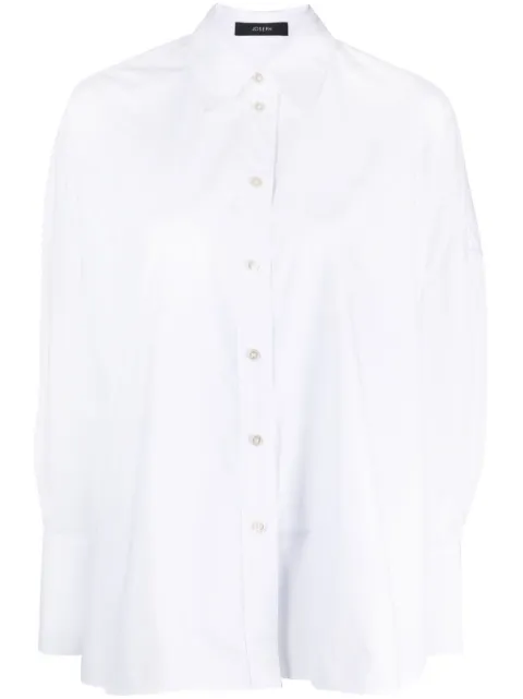 JOSEPH side-slit poplin shirt White JF006792
