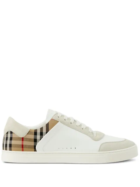 Burberry Check panelled sneakers White 8069089