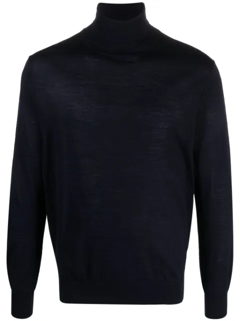 Ballantyne roll-neck fine-knit jumper Blue B2P00216W02