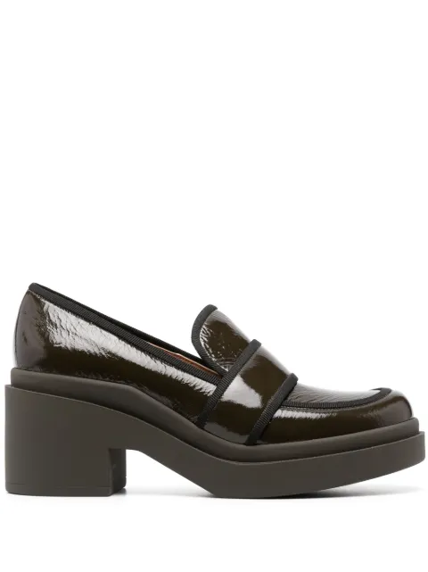 Roberto Festa Percy 70mm block-heel loafers Green PERCY