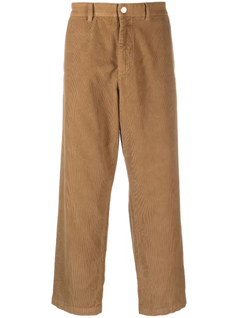 RANRA corduroy straight-leg trousers Neutrals AMFW23PA03293257