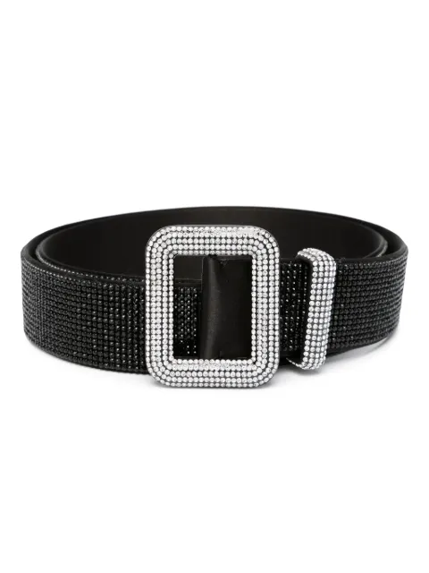 Benedetta Bruzziches Venus crystal-embellished belt Black FW23018