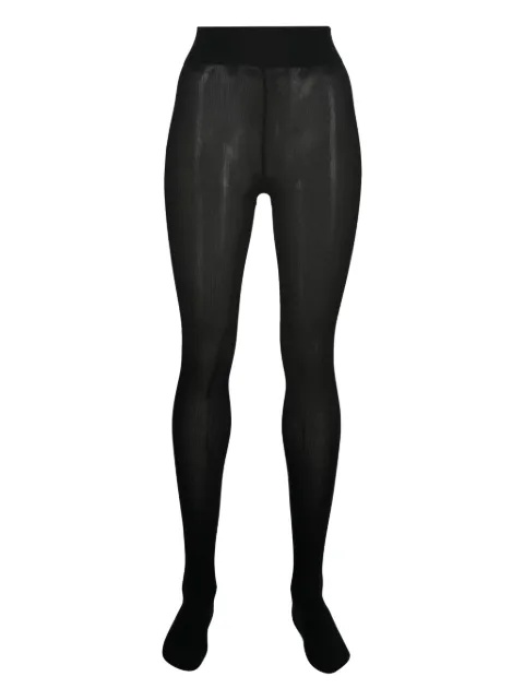 Wolford cotton ribbed tights Black 15034