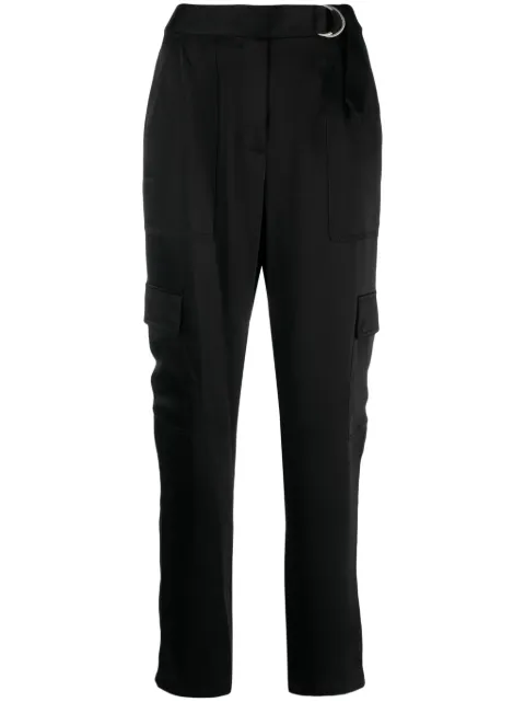 SIMKHAI tapered-leg satin trousers Black SI4082Q