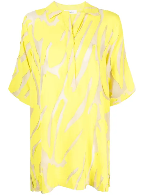 Rodebjer Lori drop-shoulder minidress Yellow 2200611