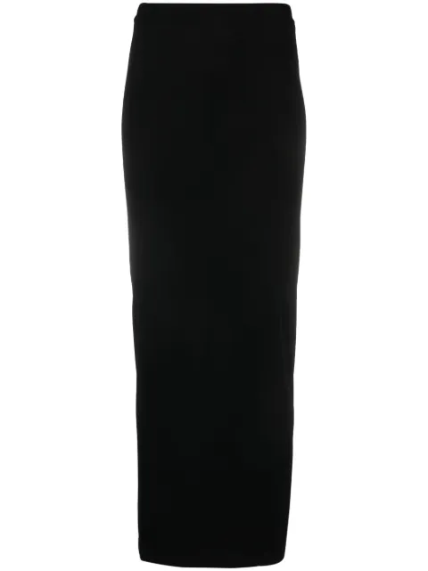 WARDROBE.NYC elasticated-waistband maxi skirt Black W2079R13