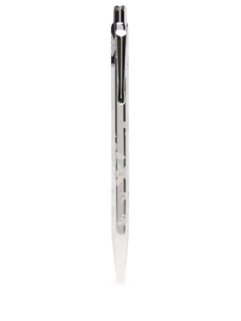 Caran d'Ache floral-pattern ballpoint pen Silver CD890017