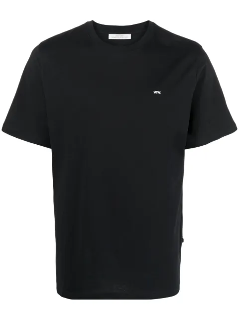 Wood Wood logo-print cotton T-Shirt Black 200057112491