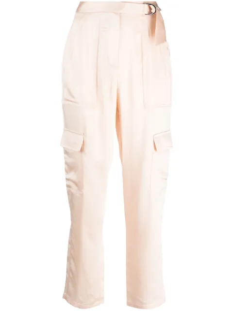 SIMKHAI satin-finish cropped trousers Neutrals 4234082Q