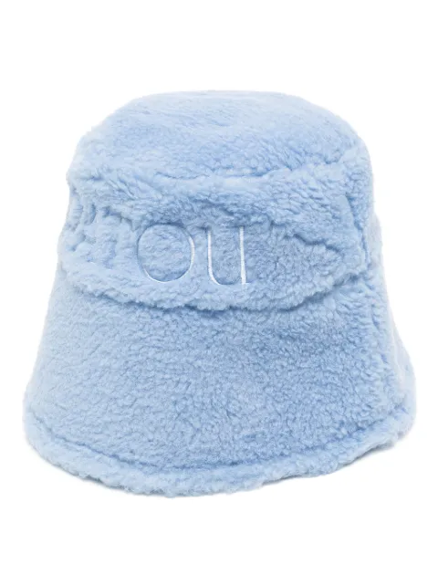 Patou embroidered-logo bucket hat Blue AC0270157632B