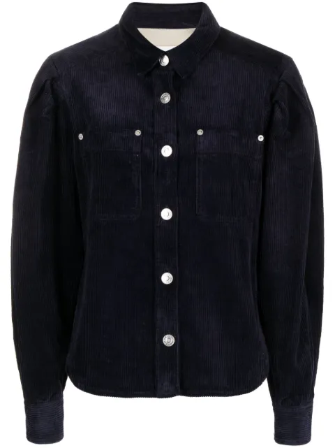 MARANT ÉTOILE Renata corduroy shirt Blue CH0078FAA3G18E