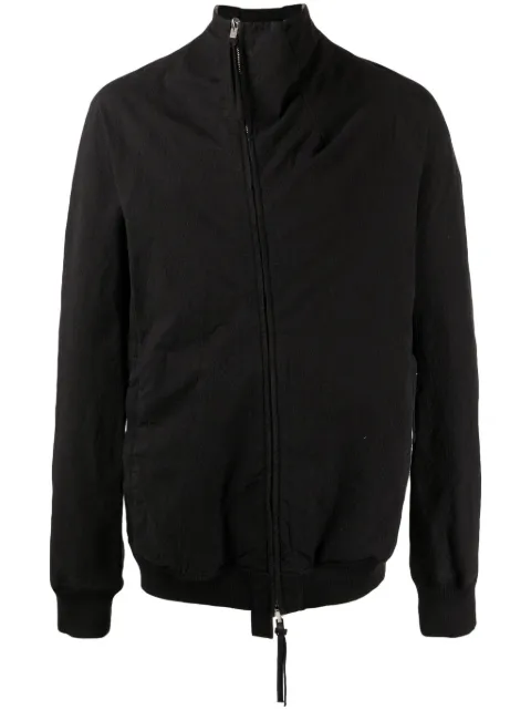 Boris Bidjan Saberi high-neck zipped cotton jacket Black HYBRIDZIPPER12STFSA10001FTO00002BLACK