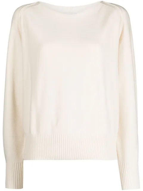 DKNY round-neck long-sleeve jumper Neutrals P3DSAJ40