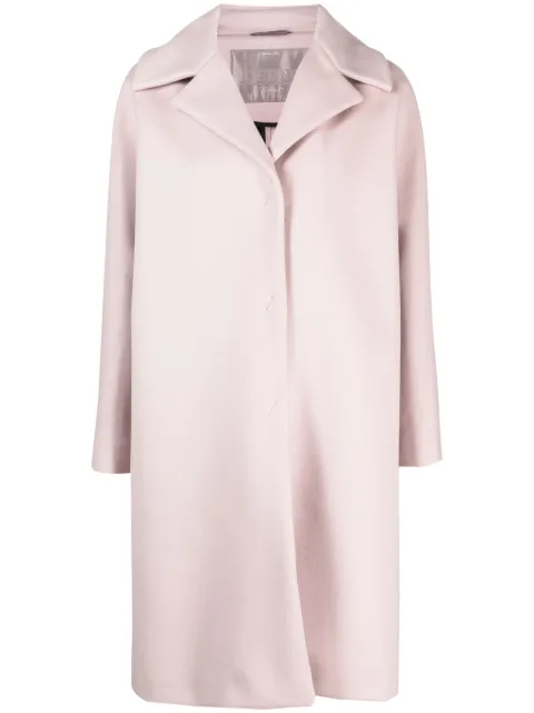 Herno single-breasted wool-blend coat Pink CA00013DR333794025