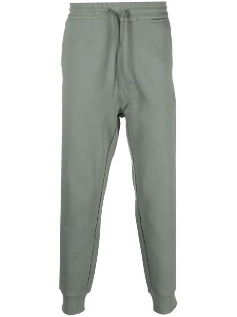Y-3 logo-patch organic-cotton track pants Green IP7689