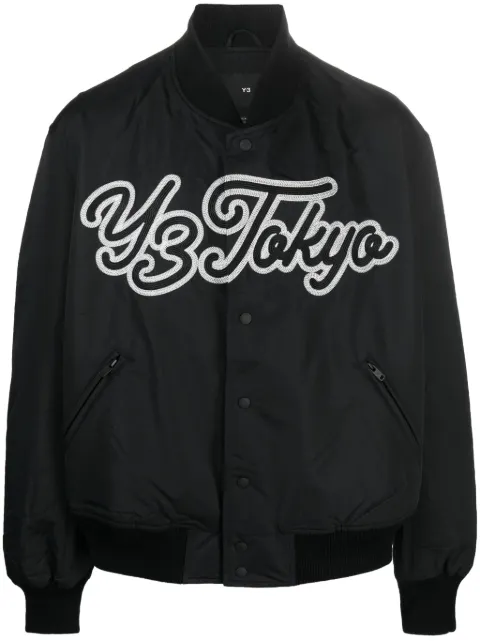 Y-3 Y-3 Team logo-embroidered jacket Black IQ2142