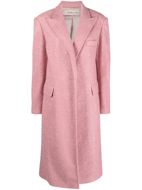 Blanca Vita Camelia felted long coat Pink CAMELIA5324