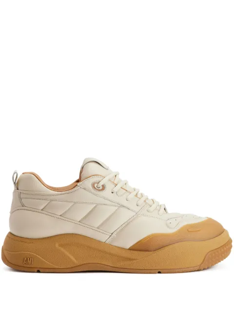 AMI Paris Ami 1509 panelled sneakers Neutrals H23USN409AL0031