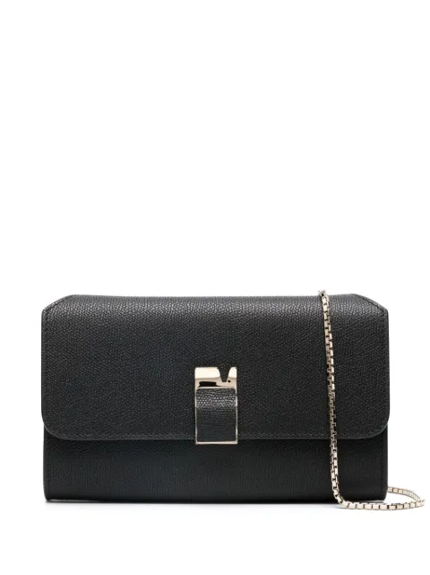 Valextra pebbled leather clutch Black SGNL0055028LOCPL9