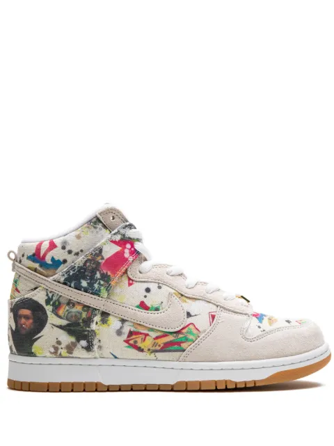 Nike x Supreme SB Dunk High "Rammellzee" sneakers White FD8779