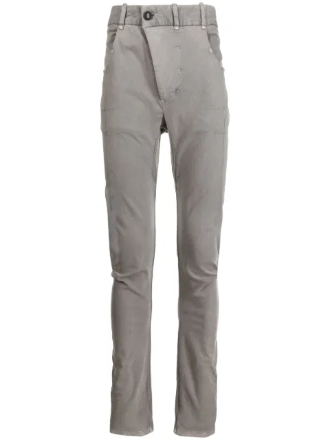 Boris Bidjan Saberi mid-rise skinny trousers Grey P13TFFTS10001
