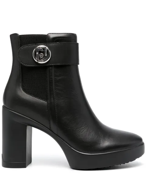 LIU JO 100mm leather boots Black SF3129PX241