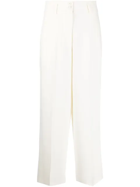 Alberto Biani wide-leg tailored trousers White CV817AC0030