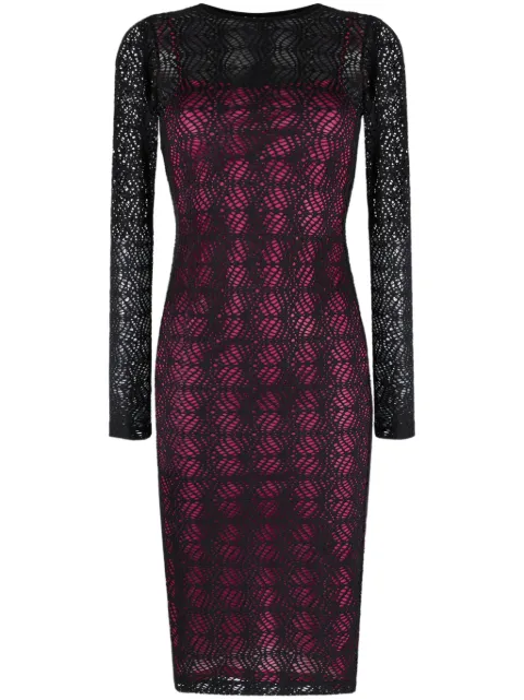 Versace Jeans Couture sheer long-sleeved dress Black 75HAO9A0J0081