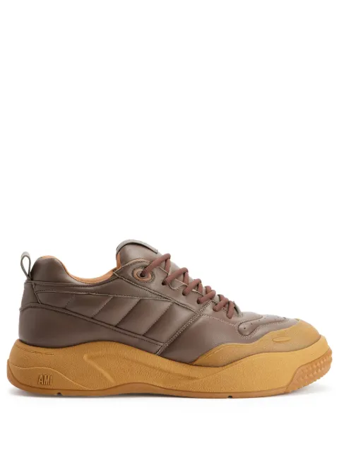 AMI Paris Ami SN1509 leather sneakers Brown H23USN409AL0031