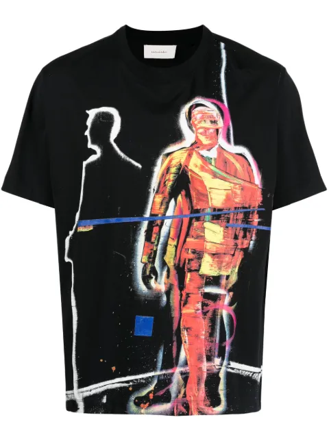 Limitato graphic-print short-sleeve cotton T-shirt Black 1148998024