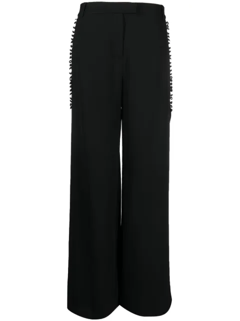 SIMKHAI Blossom pleated wide-leg trousers Black 4234069P