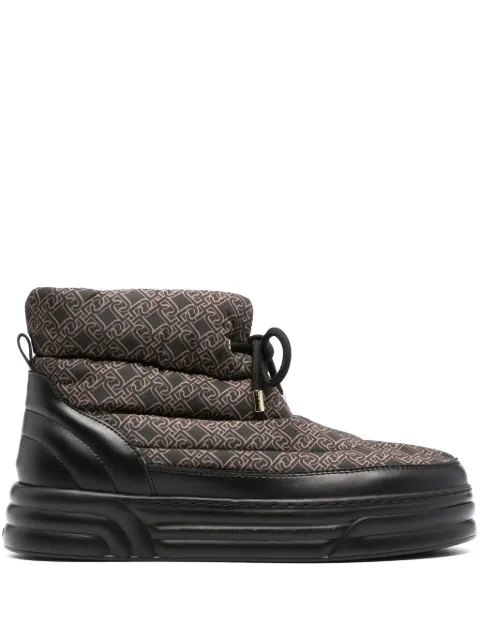 LIU JO Cleo 50mm padded flatform boots Black BF3037TX334S