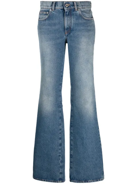 Off-White low-rise flared jeans Blue OWYA047F23DEN001