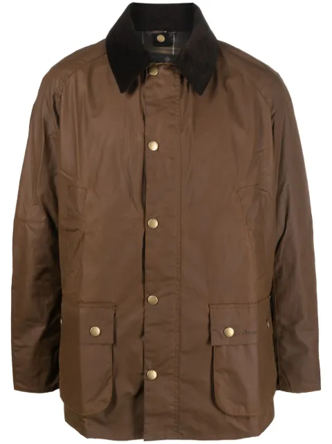 Barbour Ashby press-stud wax jacket Brown MWX0339BR31