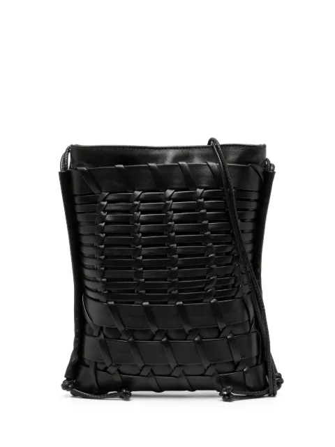 Hereu Trena woven messenger bag Black WBTREN