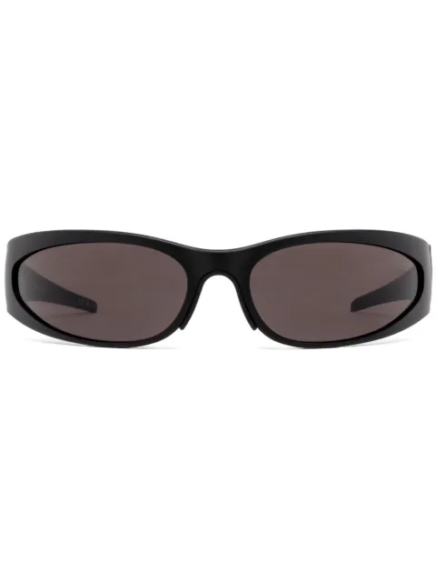 Balenciaga Eyewear Reverse XP Wrap oval-frame sunglasses Black BB0290S001
