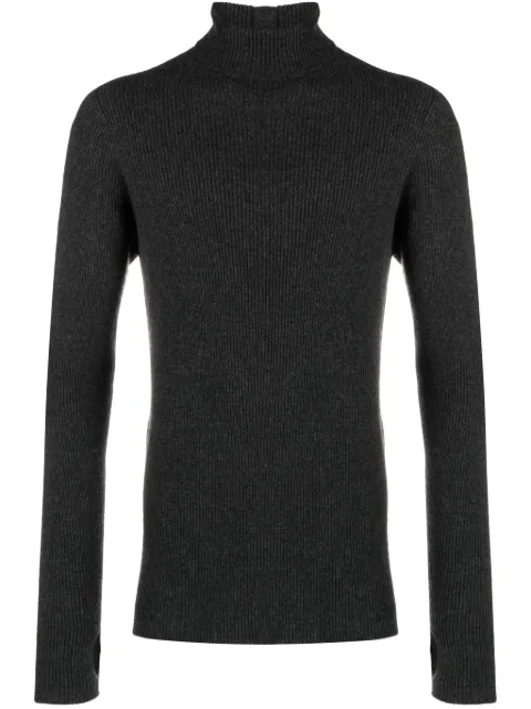 Isaac Sellam Experience high-neck ribbed-knit jumper Grey PERVERSCOSTINAANTHRA