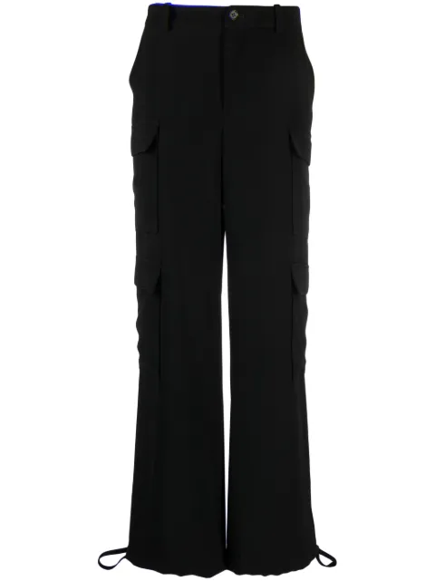 P.A.R.O.S.H. Poker mulit-pocket straight trousers Black POKERD232250