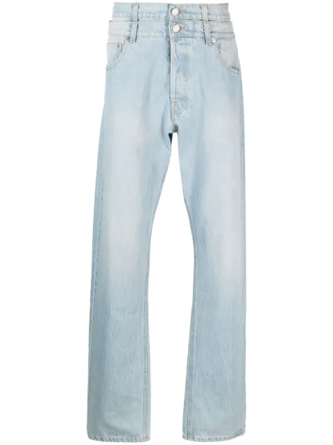 VTMNTS double-layer straight-leg jeans Blue VL18PA450L