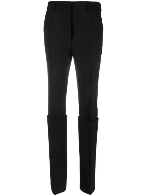 Sportmax turn-up hem slim-fit trousers Black 232136033600HOLIDAY