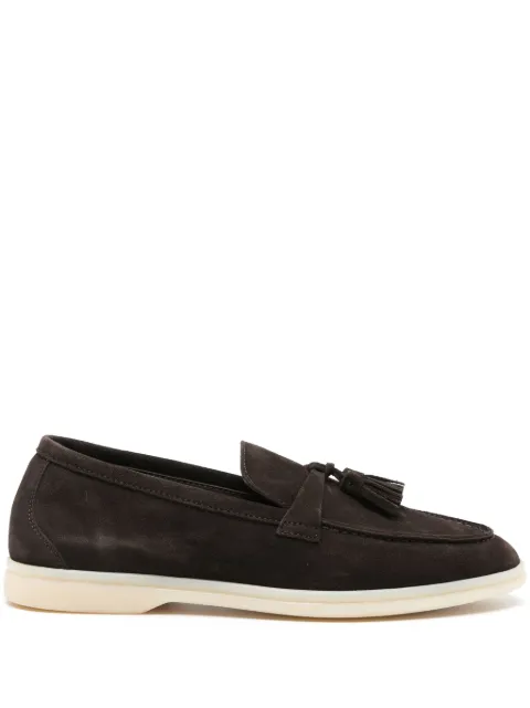 Scarosso Leandra tassel-detail suede loafers Brown LEANDRALOAFBRWSUED
