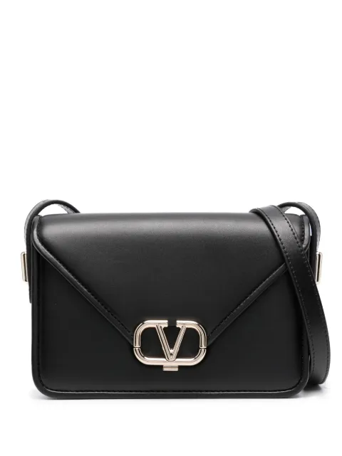Valentino Garavani small Letter leather shoulder bag Black WB0M59IAI