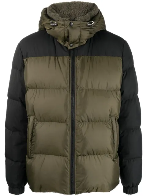Yves Salomon detachable-hood down jacket Green 24WHV01770M15W
