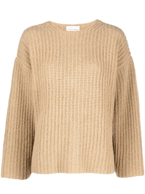 LouLou de Saison Lola long-sleeved knitted jumper Brown LOLA