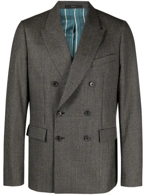 Paul Smith double-breasted wool blazer Black M1R1749L02124