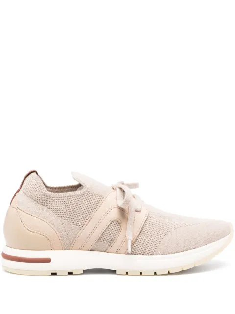 Loro Piana lace-up sock-ankle sneakers Neutrals FAI7759