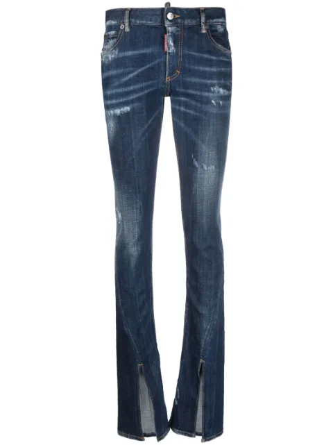 DSQUARED2 low-rise bootcut jeans Blue S72LB0655S30342