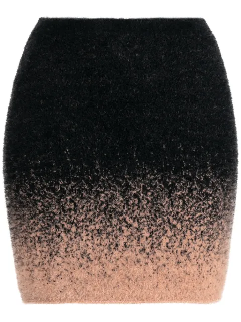 Ottolinger gradient knitted mini skirt Black 702503